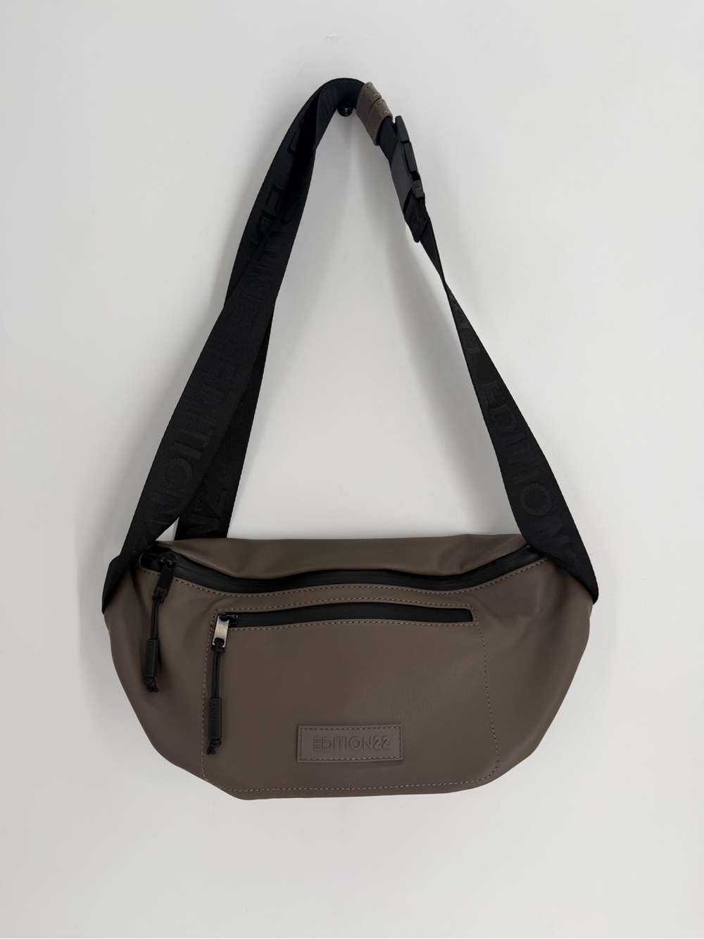 Edition22 Vision Collection Money Belt Sling Bag In Stone